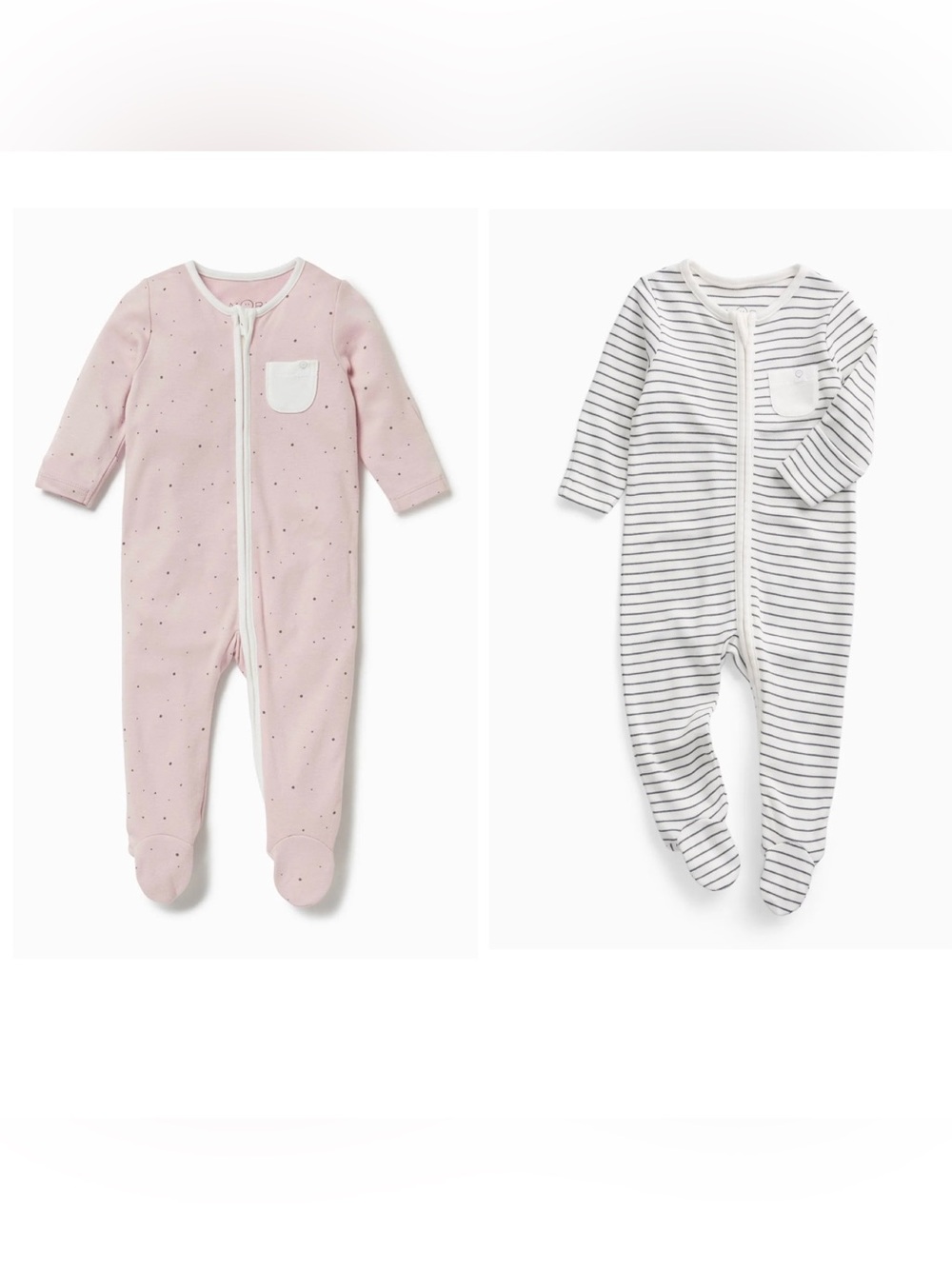 GUC Set Of MORI Clever Zip Baby Pijamas